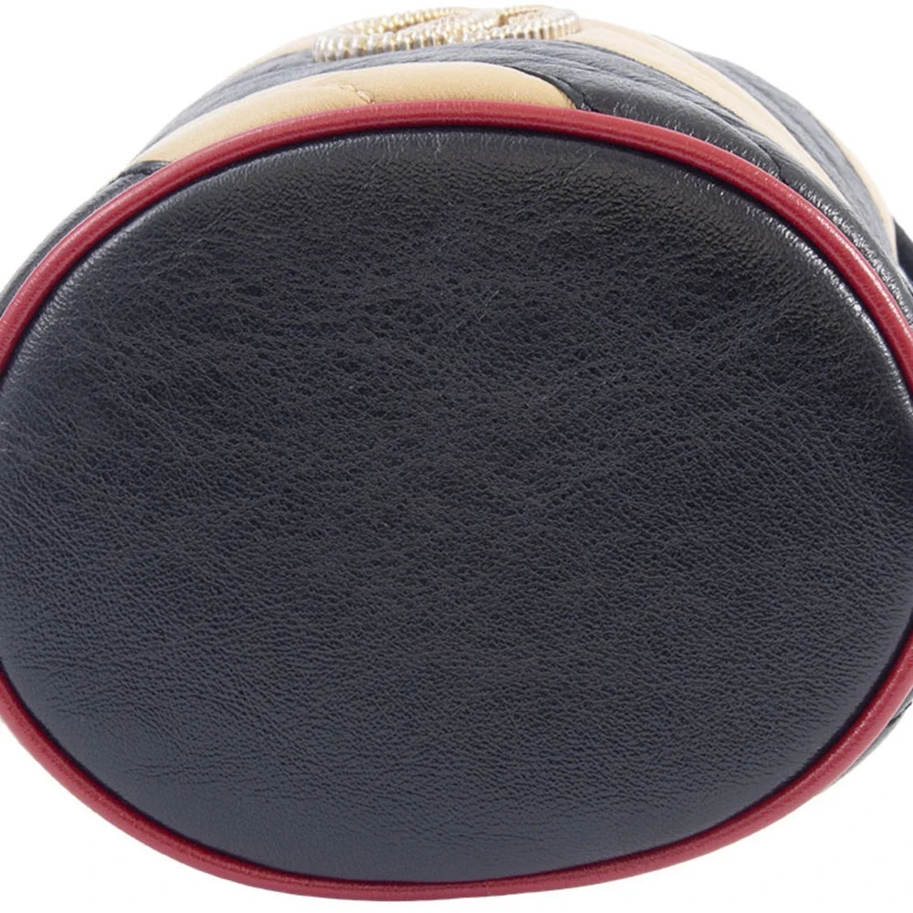 GUCCI Black Leather GG Marmont Shoulder Bag - Picture 11 of 12